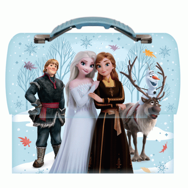 FROZEN สมุดภาพระบายสีแสนสวย Two Sisters ONE HEART + กระเป๋ากล่องเหล็ก